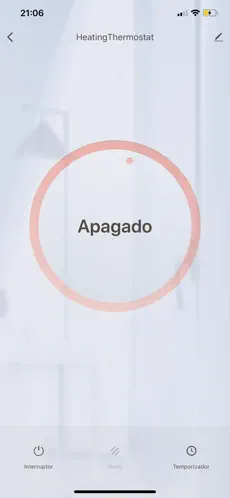 Toyotomi Home App - Pantalla 3